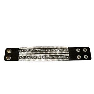 Suede faux multi strand cuff